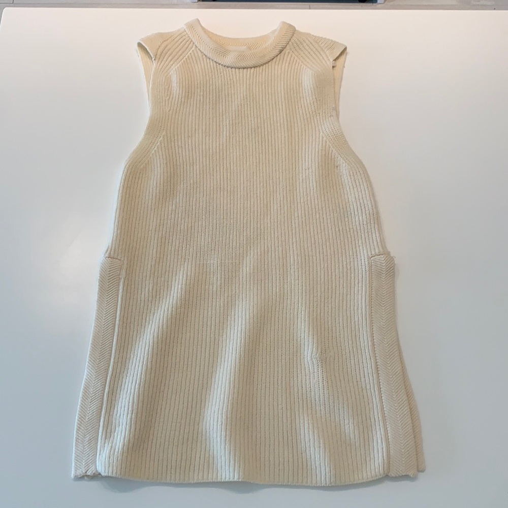 Cream Aritzia Knit Shirt